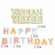 Молд силиконовый Happy Birthday 131 на 60 мм серый - изображение 2