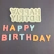Молд силиконовый Happy Birthday 131 на 60 мм серый - изображение 8