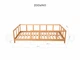 Детская деревянная кровать Монтессори BUSY WOOD на ножках Модель 10, 200х140 см, Белый - изображение 8