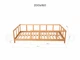 Дитяче дерев'яне ліжко Монтессорі BUSY WOOD на ніжках Модель 10, 200х160 см, Білий - зображення 8