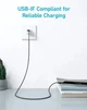 Кабель Anker 322 USB-A - USB-C, 0.9 м, Black (A81H5G11) - изображение 4