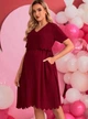 Жіноча сукня SHEIN 715089-1 2XL бордовий (2000004958862) - изображение 1