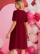 Жіноча сукня SHEIN 715089-1 2XL бордовий (2000004958862) - изображение 4