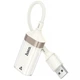 Перехідник Hoco UA41 Crystal USB to RJ45 100 Mbs (0.15m) Apricot - зображення 2