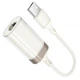 Перехідник Hoco UA41 Crystal USB to RJ45 100 Mbs (0.15m) Apricot - зображення 4