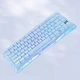 Механічна бездротова (Bluetooth + 2,4G) клавіатура з HOT SWAP GRAVASTAR Mercury K1 Special Edition, RGB, 79key УКР/АНГЛ Ice Blue/Синя (GS_K1_P_BLUE) - изображение 1