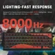 Механічна бездротова (Bluetooth + 2,4G) клавіатура на магнітних світчах Attack SHARK X68PRO HE Rapid Trigger, 8K, 68 key PBT, RGB, Win,Mac OS, УКР/АНГЛ, RED (X68PROHER) - зображення 6