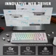 Механічна бездротова (Bluetooth + 2,4G) клавіатура на магнітних світчах Attack SHARK X68PRO HE Rapid Trigger, 8K, 68 key PBT, RGB, Win,Mac OS, УКР/АНГЛ, WHITE Contours/БІЛА (X68PROHEW) - изображение 9