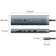 Док-станція USB3.2 Type-C --> HDMI 60Hz/USB 3.0/USB2.0/RJ45/SD/TF/PD 100W Hub 8-in-1 Vention - изображение 2
