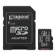 Карта пам'яті microSDXC, 64Gb, Kingston Canvas Select Plus, Class10 UHS-I U1 V10 A1, SD адаптер, до 100 МБ/с (SDCS3/64GB) - зображення 1
