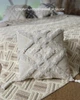 Декоративная подушка "Nordic Touch" 45×45 см стиль бохо, молочная с объемным узором (boho_01) - изображение 4
