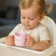 Тренувальна чашка з ручками 120мл. (Рожевий) BabyOno - изображение 3
