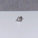 Серьга штанга для пирсинга хеликса, хряща уха DeKolie MK1197-1 серебряная - изображение 1