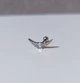Серьга штанга для пирсинга уха, хряща, хеликса, трагуса DeKolie MK1197-20 серебряный - изображение 1