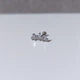 Серьга штанга для пирсинга уха DeKolie MK1197-18 серебристый - изображение 1