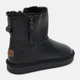 Женские угги низкие кожаные с мехом ITTS 8698-1 37 24 см Черные (ROZ6400172479_2009001217194) - изображение 5