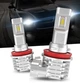 LED лампа H11 (H8 H9 H16), узкий диод, правильный пучок света, мини радиатор, с обманкой 1шт - изображение 1