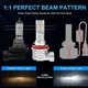 LED лампа H11 (H8 H9 H16), узкий диод, правильный пучок света, мини радиатор, с обманкой 1шт - изображение 2