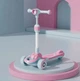 Детский трехколесный самокат CITY LINE Baby Care 388 4 в 1 с сиденьем и родительской ручкой, Розовый - изображение 8