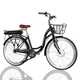 Велосипед с электроприводом 28" ST Dorozhnik eAQUAMARINE BH рама-19" 36B 13А*г 500Вт черный с корзиной 2026 - изображение 1