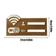 Табличка из дерева Wi-Fi 10х22 см - изображение 2