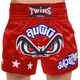Шорты для тайского бокса и кикбоксинга TWINS TBS-02 М красный - изображение 2