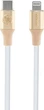 Кабель Guess Silicone with Aluminium FC USB-C to Lightning 1.5 m Gold (GUCLLALRGDD) - зображення 1