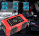 Зарядний пристрій автомобільного акумулятора Foxsur 12V-24V 10A FBC122410D імпульсний зарядний пристрій з РК-дисплеєм Червоний - зображення 4