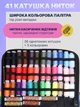 Комплект швейный дорожный 204 предметов подарочный набор принадлежностей для шитья рукоделия ремонта одежды с нитками иголками ножницами сантиметром напёрстком шпульками кнопками для путешествий дома чёрный + в комплекте ножницы перекусы RR4 3DTOYSLAMP - изображение 6