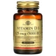 Вітаміни Solgar Vitamin D3 Cholecalciferol 125 мкг 5000 IU 100 капсул - зображення 1