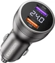 Автомобільний зарядний пристрій ESSAGER ES-CC18 73Wmax (PPS PD3.0 QC3.0) 1A+1C Power Display Grey (43710) - зображення 1