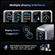 Настільний зарядний пристрій ASOMETECH HW186 240W GAN Power Display (EPR PD3.1 QC5.0) 4C+2A Silver (43050) - зображення 5