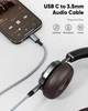 Адаптер Highwings USB Type C to 3.5мм 1м серый - изображение 2
