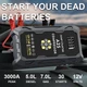 Пусковое зарядное устройство Бустер для авто с Компрессором Jump Starter A25 4в1 3000А, 37000mWh COMPRESSOR - изображение 5
