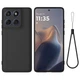 Силіконовий чохол із мікрофіброю для Motorola Moto Edge 60 Fusion чорний софт тач бампер - зображення 1