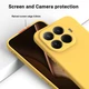 Силиконовый чехол с микрофиброй для Xiaomi 15T Pro желтый софт тач бампер - изображение 4