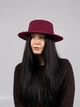 Шляпа женская канотье D.Hats цвет бордовый - изображение 2