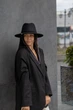 Шляпа федора женская с серебро цепью D.Hats цвет черный - изображение 5
