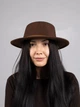 Шляпа женская канотье D.Hats цвет коричневый - изображение 2