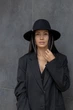 Шляпа федора женская с серебро цепью D.Hats цвет черный - изображение 8