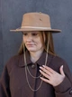 Шляпа шерстяная канотье с цепью D.Hats цвет бежевый - изображение 6