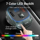 FM модулятор Vention PD 54W 3-Port USB (C+A+A) LED/USB Flash/Bluetooth, вольтметр (FFLB0) - изображение 6