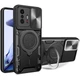 Ударостійкий чохол Bracket Ringstand із захисною шторкою для камери на Xiaomi 11T / 11T Pro (Black) Epik (191520) - зображення 1