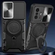 Ударостійкий чохол Bracket Ringstand із захисною шторкою для камери на Xiaomi 11T / 11T Pro (Black) Epik (191520) - зображення 3