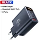 Зарядний пристрій Блок Швидкої зарядки для телефону Tuodes K35 45W PD PPS QC 4.0 Fast Charging Вбудований LCD дисплей індикатор Інтелектуальний розподіл потужності GAN Зарядка для Samsung iPhone Xiaomi Redmi Huawei Black - зображення 2