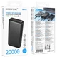Power Bank Borofone 20000 mAh BJ80A Clever 22.5W+PD20W Black - зображення 5