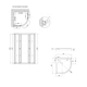 Lidz Набор: Душевая кабина Latwa SC90x90.SAT.LOW.DGR, полукруглая, стекло тонированное 4 мм + Душевой поддон Kapielka ST90x90x14 - изображение 2