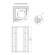 Душова кабіна Lidz Latwa SC80x80.SAT.HIGH.FR, скло Frost 4 мм без піддона - изображение 2