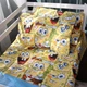 Простынь MirSon Бязь 17-0804 Funny Sponge Bob 150 х 220 см (2200011447254) - изображение 1