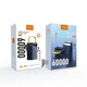 Power bank WUW TUGII Y106 60000 mAh зі швидкою зарядкою, дисплеєм та вбудованими кабелями 4xUSB Black - зображення 1